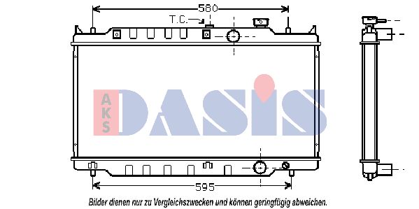 AKS DASIS radiatorius, variklio aušinimas 110660N